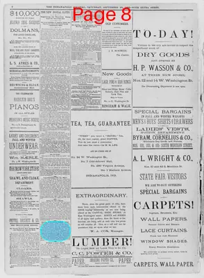 Page thumbnail for The Indianapolis Journal