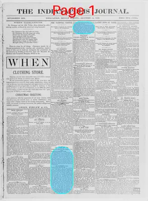 Page thumbnail for The Indianapolis Journal
