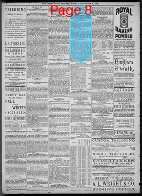 Page thumbnail for The Indianapolis Journal