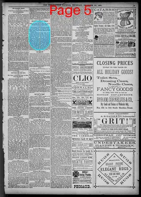 Page thumbnail for The Indianapolis Journal