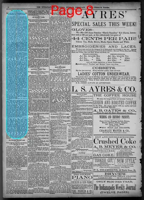 Page thumbnail for The Indianapolis Journal