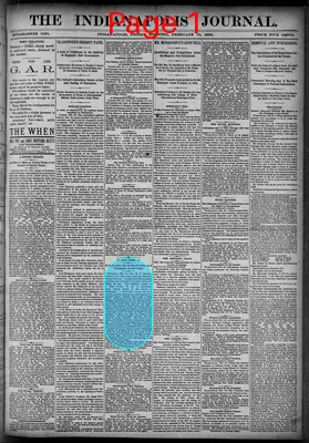 Page thumbnail for The Indianapolis Journal