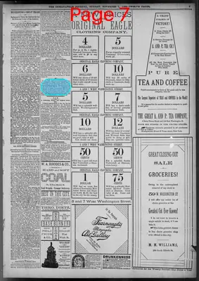 Page thumbnail for The Indianapolis Journal