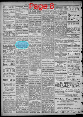 Page thumbnail for The Indianapolis Journal