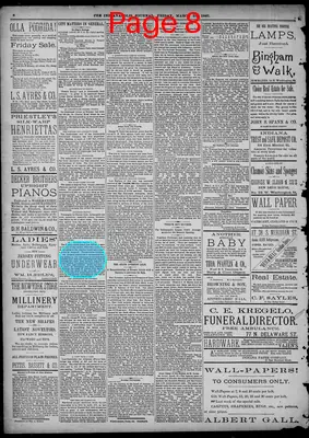 Page thumbnail for The Indianapolis Journal