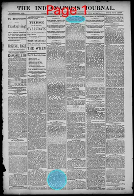 Page thumbnail for The Indianapolis Journal