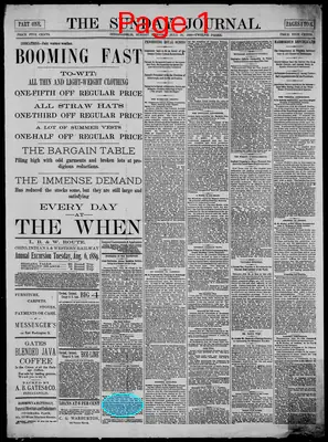 Page thumbnail for The Indianapolis Journal