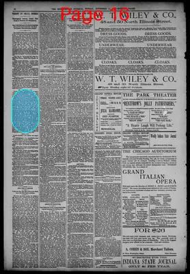 Page thumbnail for The Indianapolis Journal