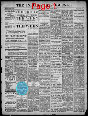 Page thumbnail for The Indianapolis Journal