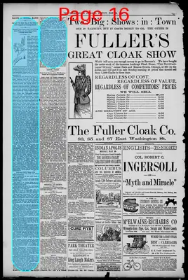 Page thumbnail for The Indianapolis Journal