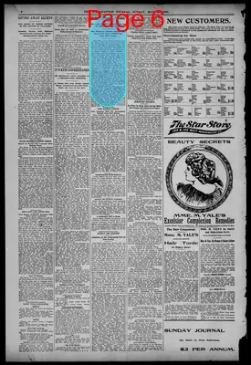 Page thumbnail for The Indianapolis Journal