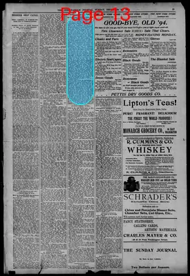 Page thumbnail for The Indianapolis Journal