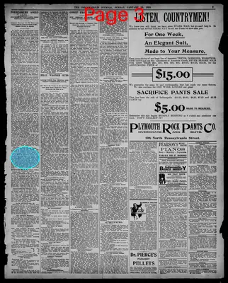 Page thumbnail for The Indianapolis Journal