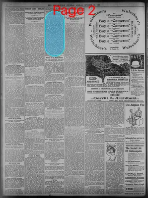 Page thumbnail for The Indianapolis Journal