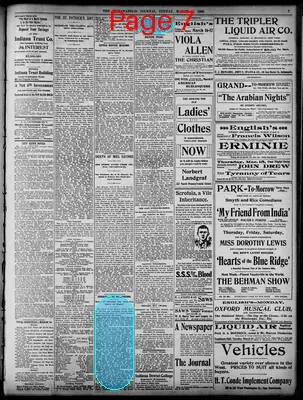 Page thumbnail for The Indianapolis Journal