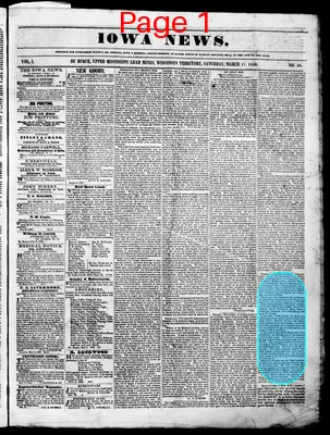 Page thumbnail for Iowa News