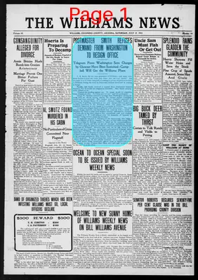 Page thumbnail for The Williams News
