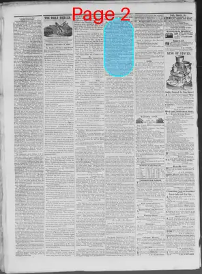 Page thumbnail for New Haven Daily Herald