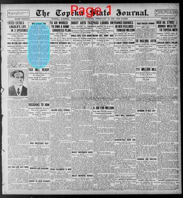 Page thumbnail for The Topeka State Journal