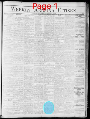 Page thumbnail for Weekly Arizona Citizen