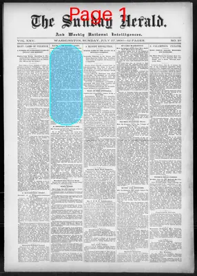 Page thumbnail for The Sunday Herald And Weekly National Intelligencer
