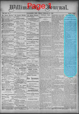 Page thumbnail for The Willimantic Journal