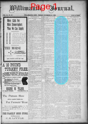 Page thumbnail for The Willimantic Journal