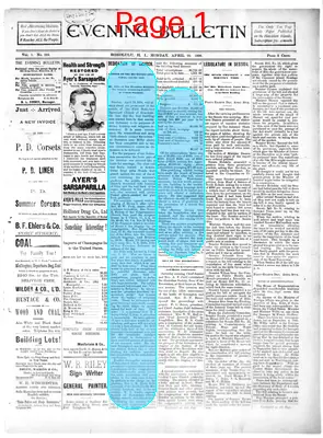 Page thumbnail for Evening Bulletin