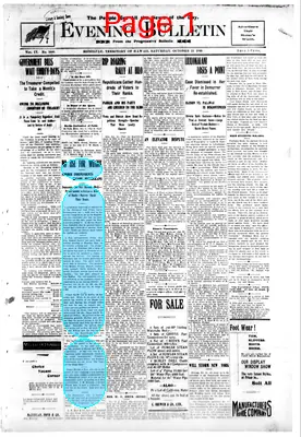 Page thumbnail for Evening Bulletin