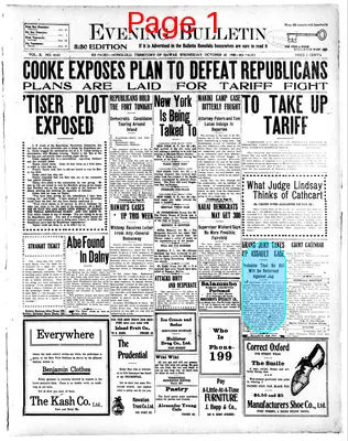 Page thumbnail for Evening Bulletin