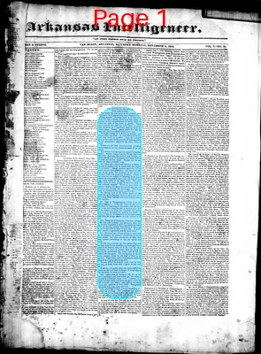 Page thumbnail for Arkansas Intelligencer