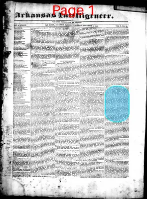 Page thumbnail for Arkansas Intelligencer