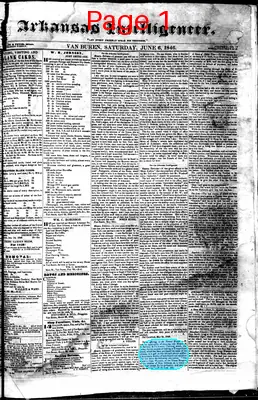 Page thumbnail for Arkansas Intelligencer