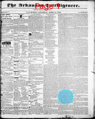 Page thumbnail for Arkansas Intelligencer