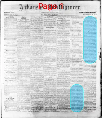 Page thumbnail for Arkansas Intelligencer