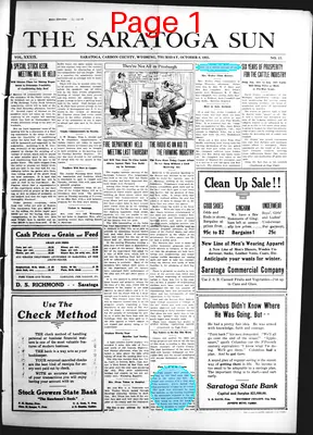 Page thumbnail for The Saratoga Sun