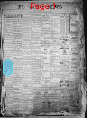 Page thumbnail for The Big Sandy News