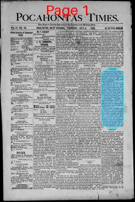 Page thumbnail for Pocahontas Times