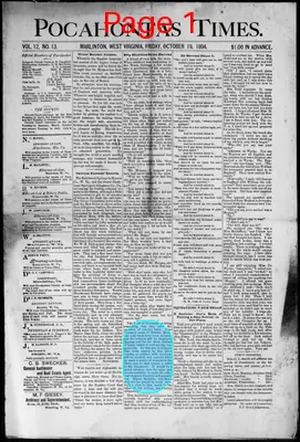 Page thumbnail for Pocahontas Times