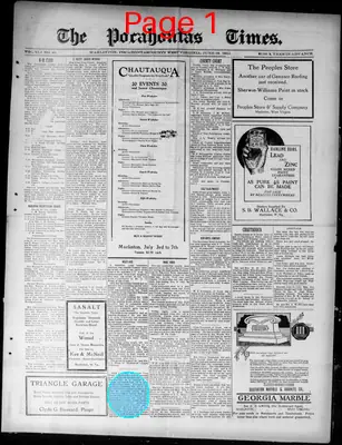 Page thumbnail for Pocahontas Times