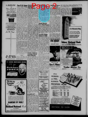 Page thumbnail for The Sidney Herald