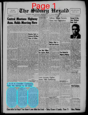 Page thumbnail for The Sidney Herald