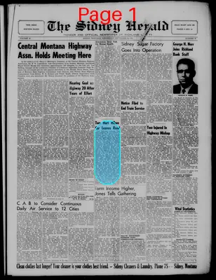 Page thumbnail for The Sidney Herald