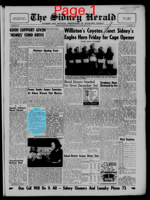 Page thumbnail for The Sidney Herald