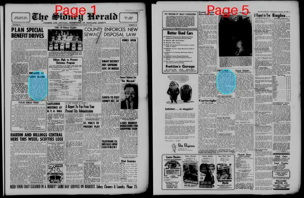 Page thumbnail for The Sidney Herald