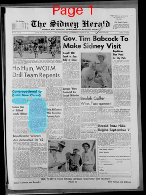 Page thumbnail for The Sidney Herald