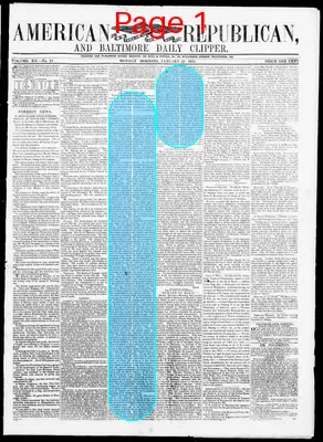 Page thumbnail for American Republican And Baltimore Daily Clipper