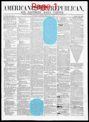 Page thumbnail for American Republican And Baltimore Daily Clipper