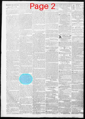Page thumbnail for American Republican And Baltimore Daily Clipper
