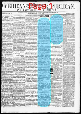 Page thumbnail for American Republican And Baltimore Daily Clipper